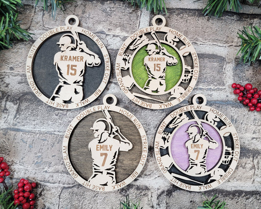 Softball Ornament