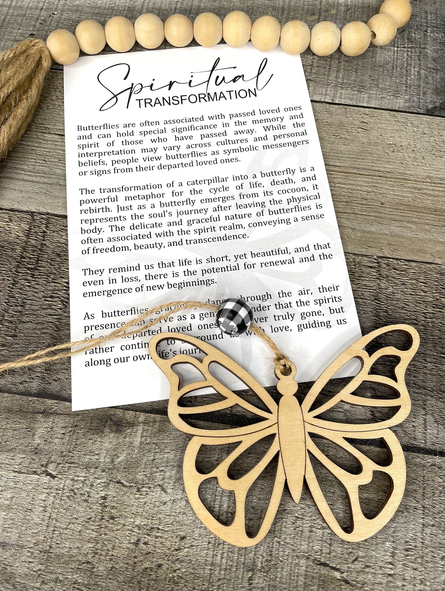 Spiritual Transformation Butterfly Ornament