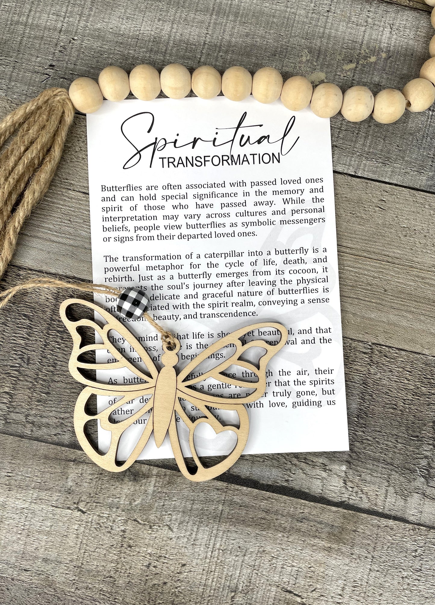 Spiritual Transformation Butterfly Ornament