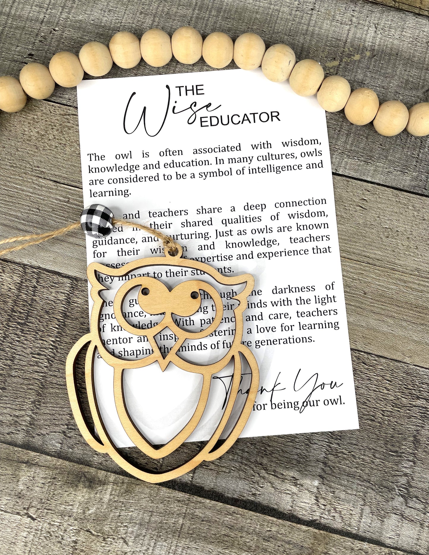 Wise Educator Owl Ornament