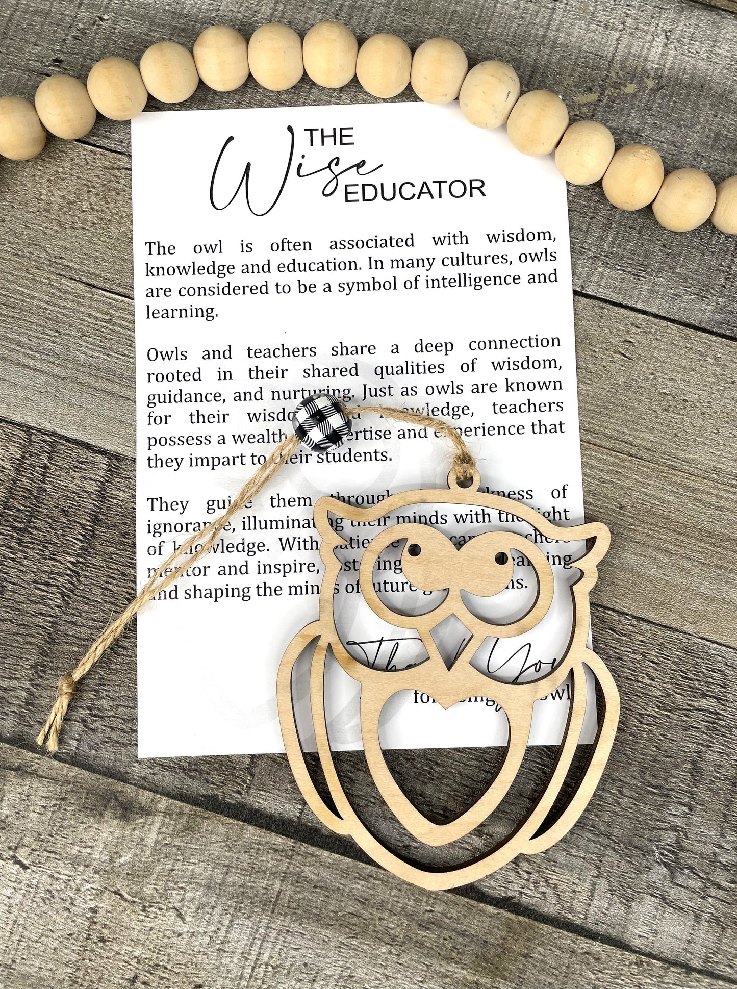 Wise Educator Owl Ornament