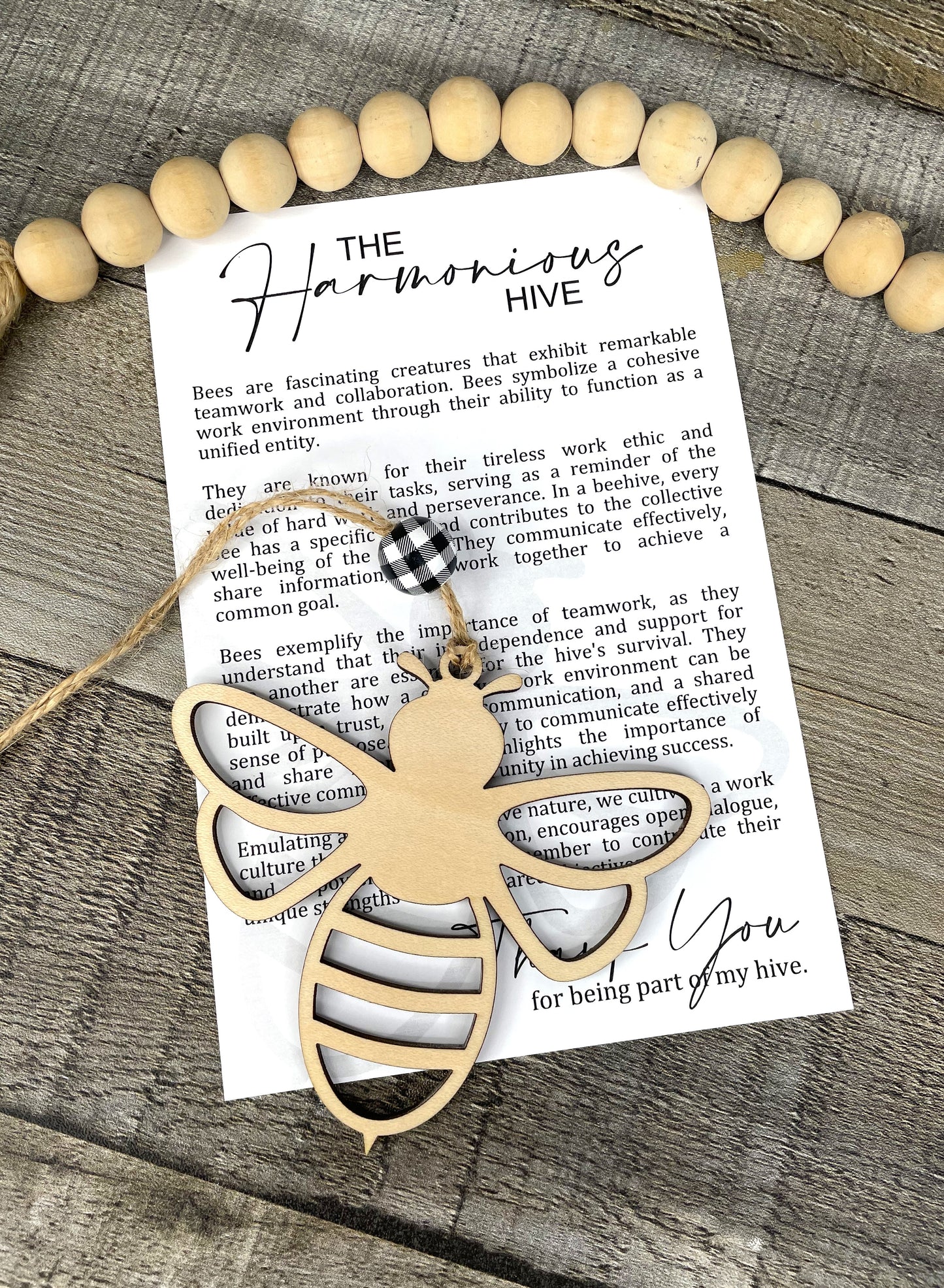 Harmonious Hive - Bee Ornament