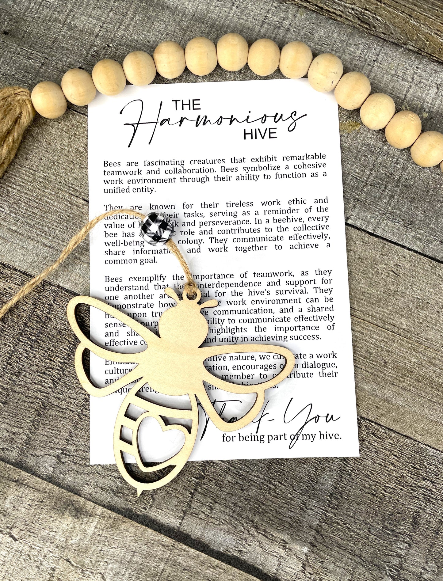 Harmonious Hive - Bee Ornament