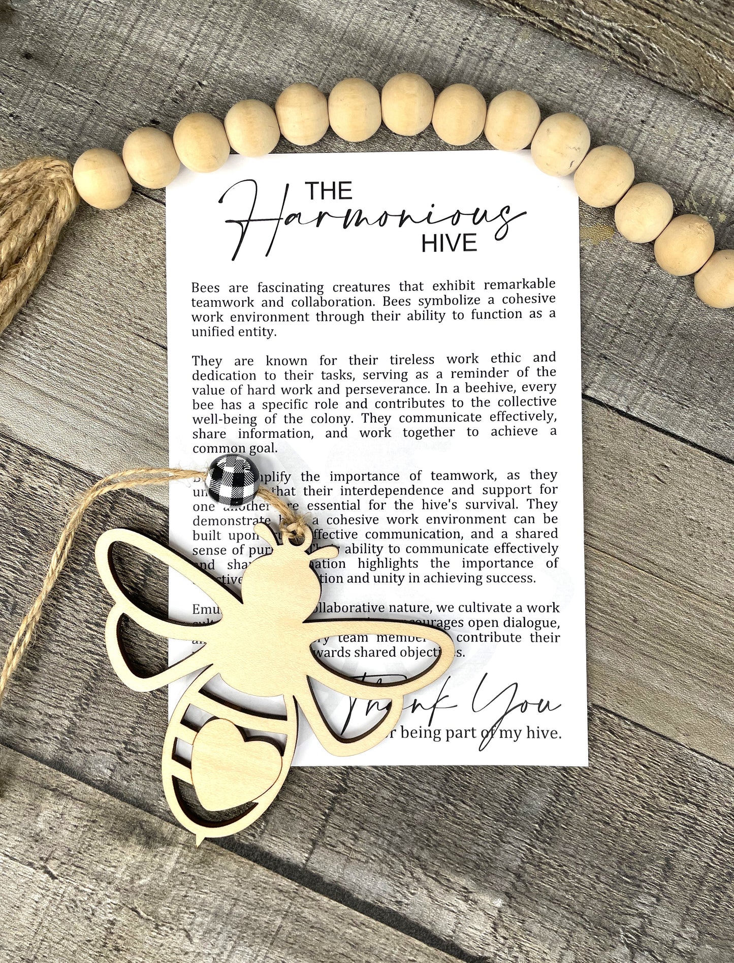 Harmonious Hive - Bee Ornament