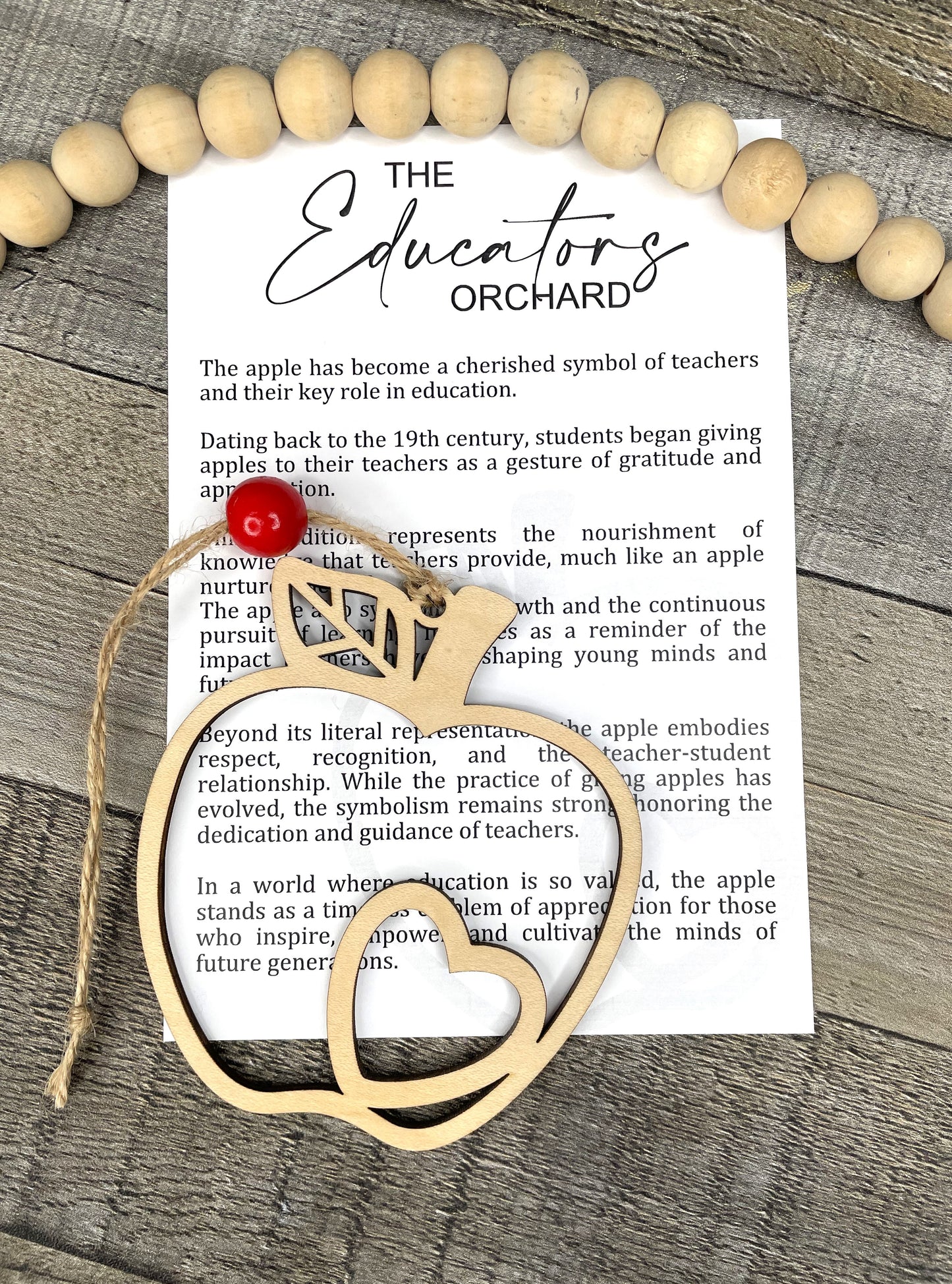 The Educators Orchard Apple Ornament