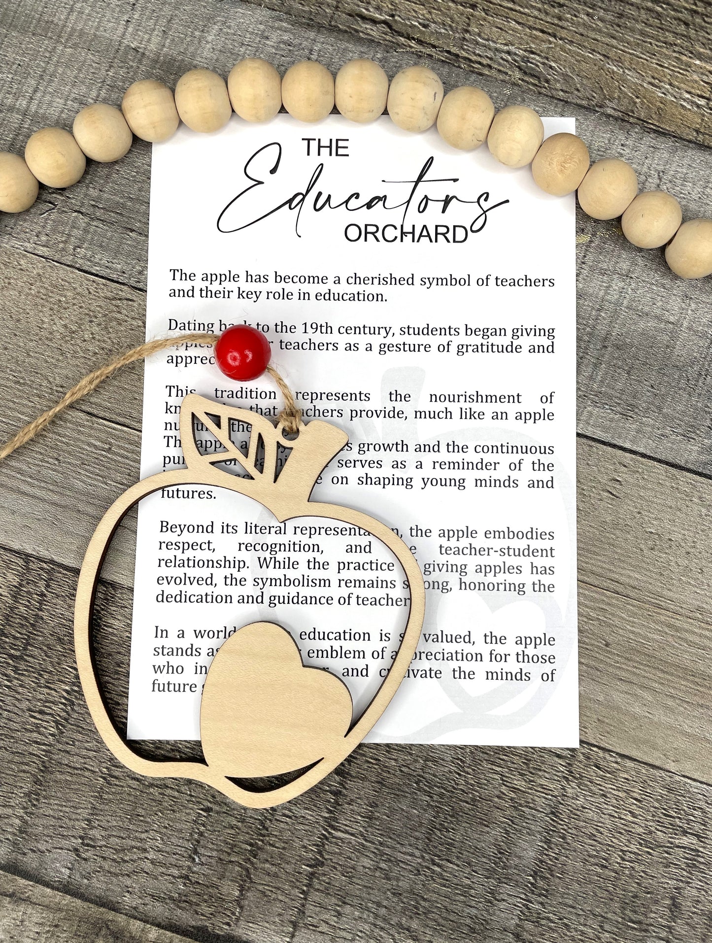 The Educators Orchard Apple Ornament