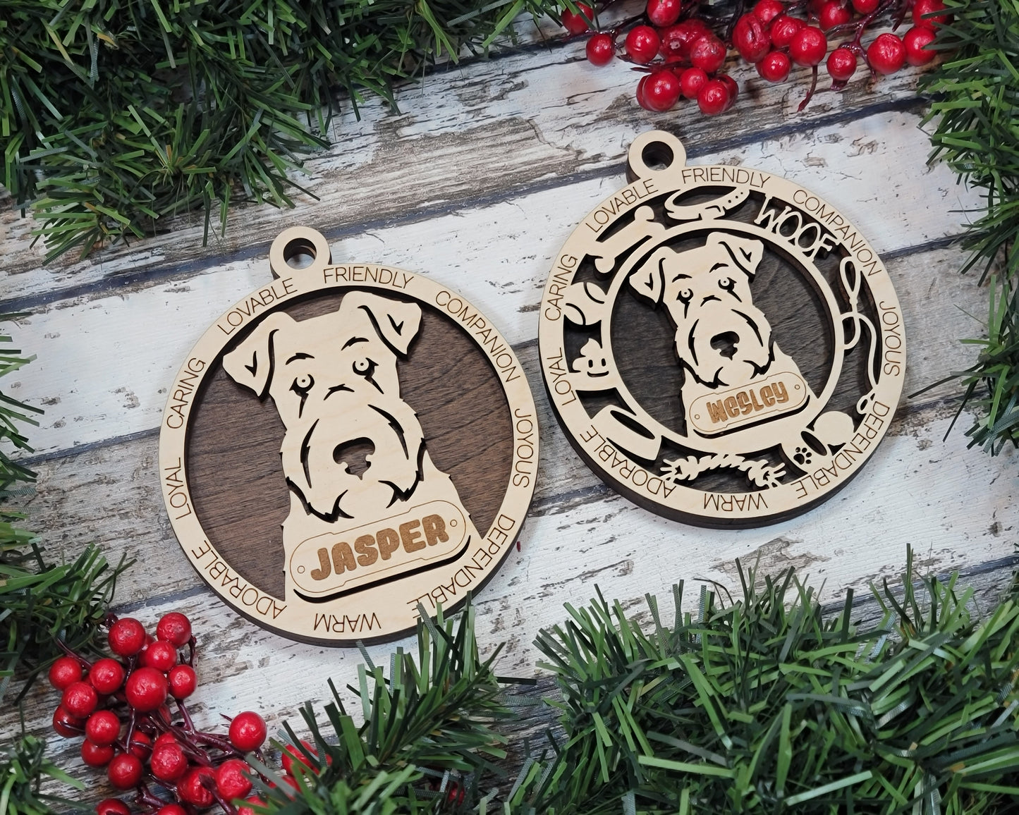 Adorable Dog Ornaments - Airedale Terrier