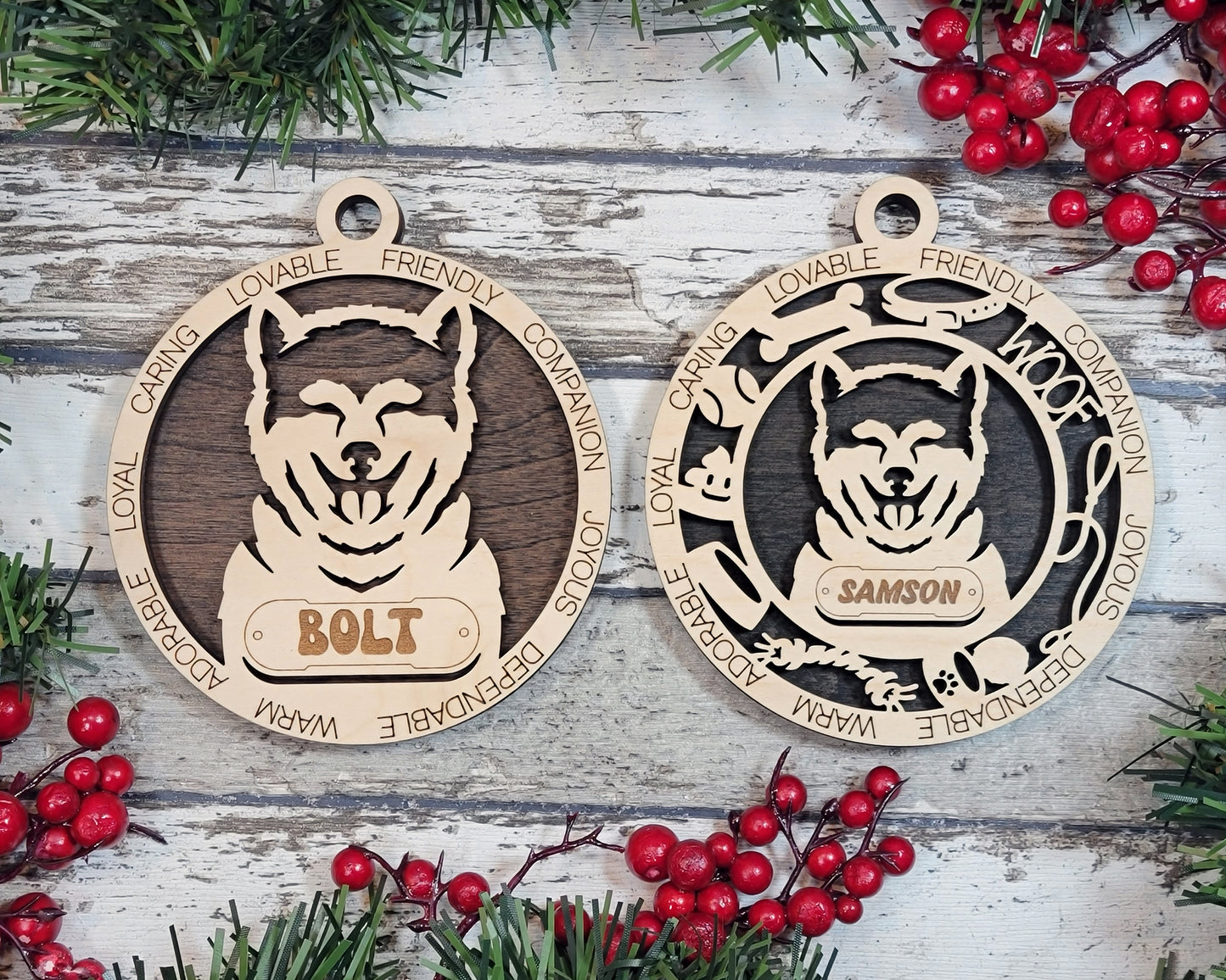 Adorable Dog Ornaments - Akita