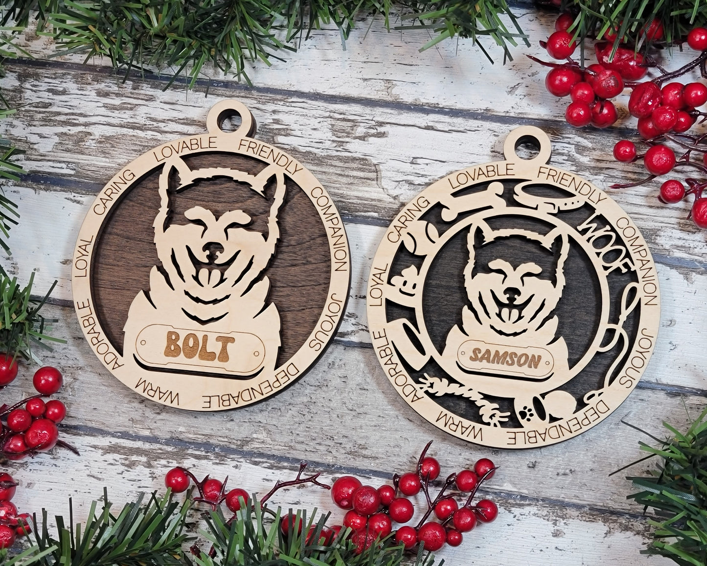 Adorable Dog Ornaments - Akita