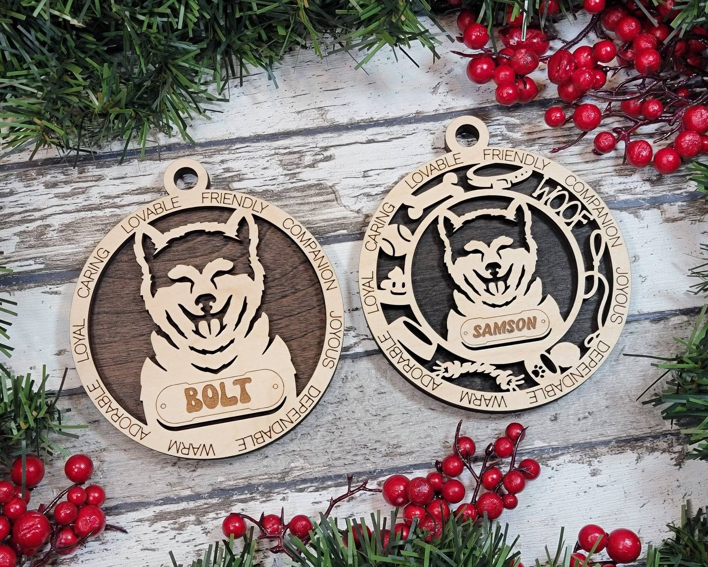 Adorable Dog Ornaments - Akita