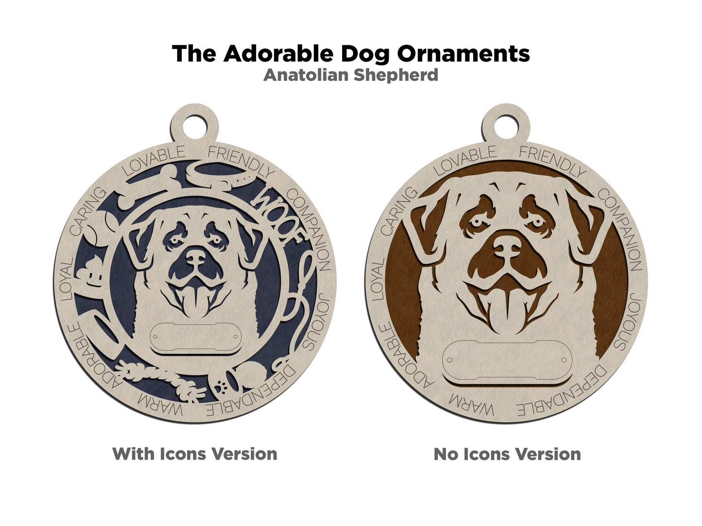 Adorable Dog Ornaments - Anatolian Shepherd