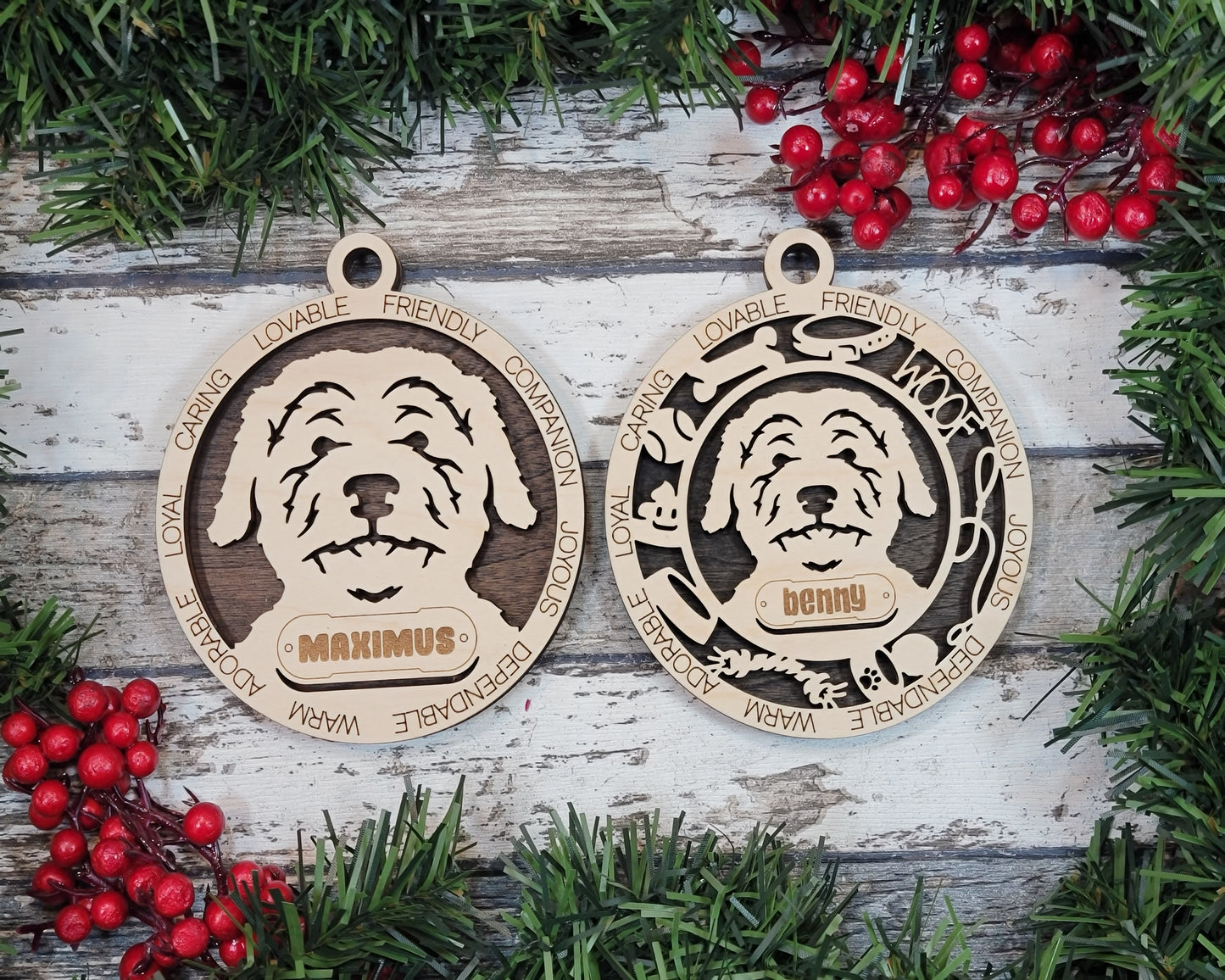 Adorable Dog Ornaments - Aussie Doodle