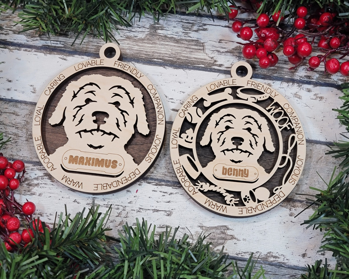 Adorable Dog Ornaments - Aussie Doodle