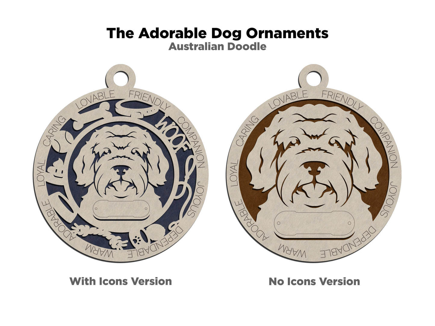 Adorable Dog Ornaments - Australian Doodle