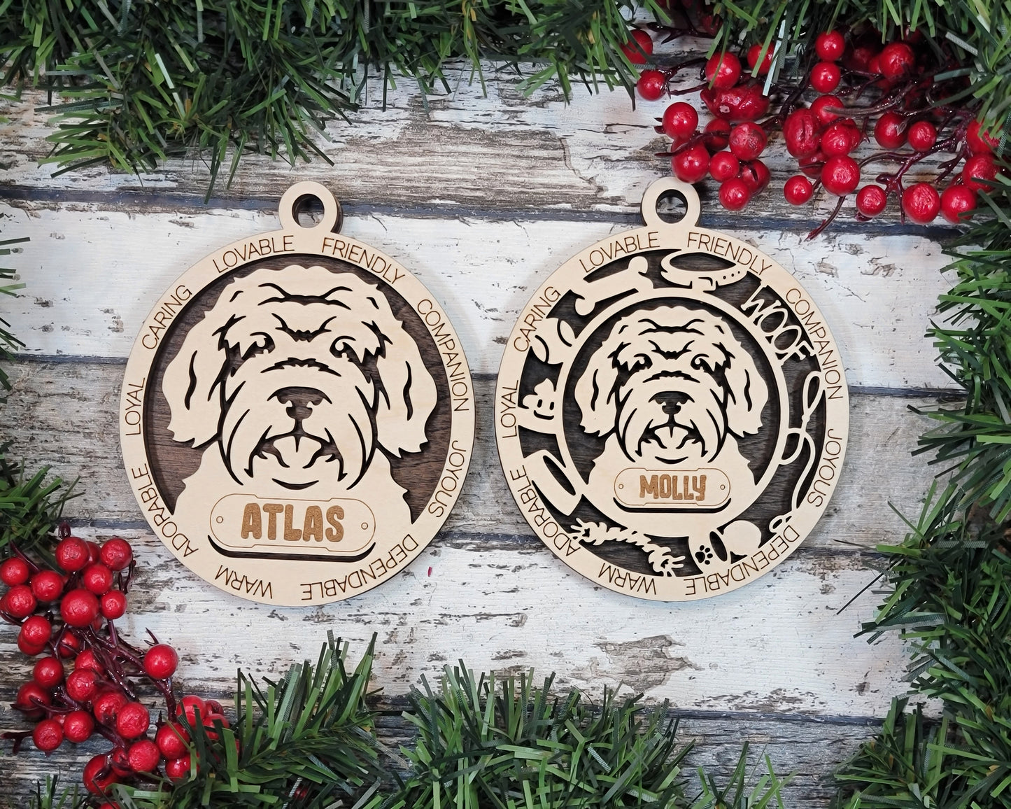 Adorable Dog Ornaments - Australian Doodle