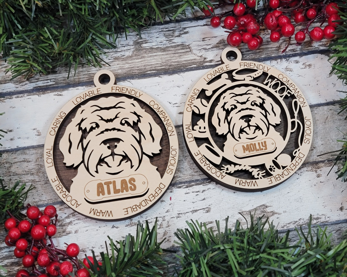 Adorable Dog Ornaments - Australian Doodle