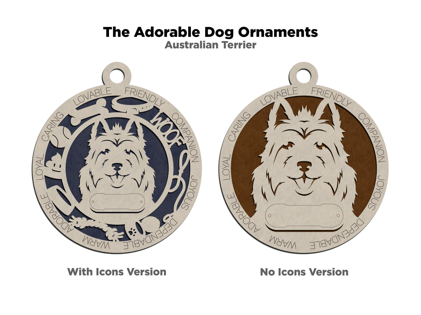 Adorable Dog Ornaments - Australian Terrier