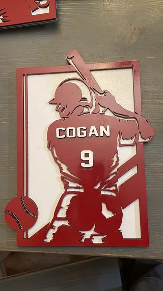 Stadium Series Sports Baseball Plaque