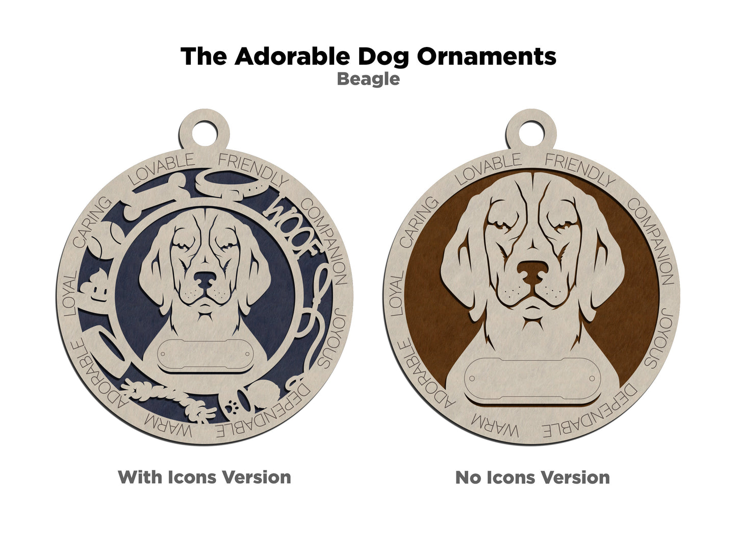 Adorable Dog Ornaments - Beagle