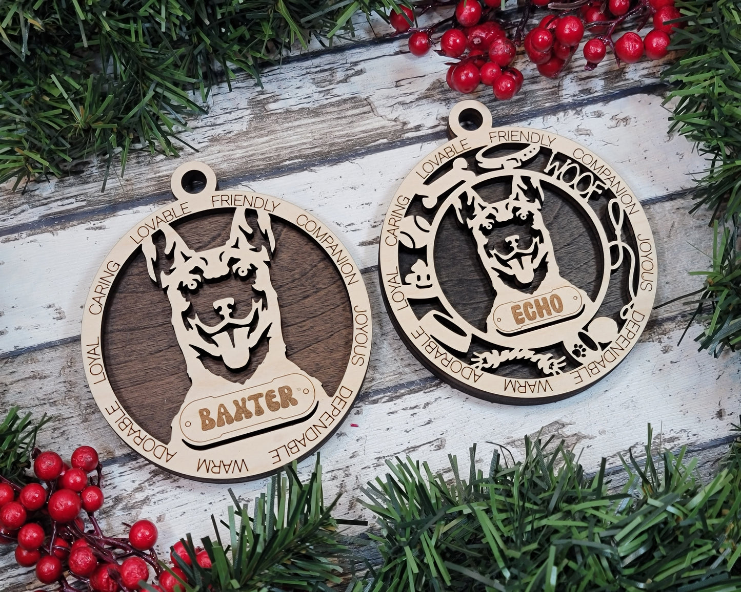 Adorable Dog Ornaments - Belgian Malinois