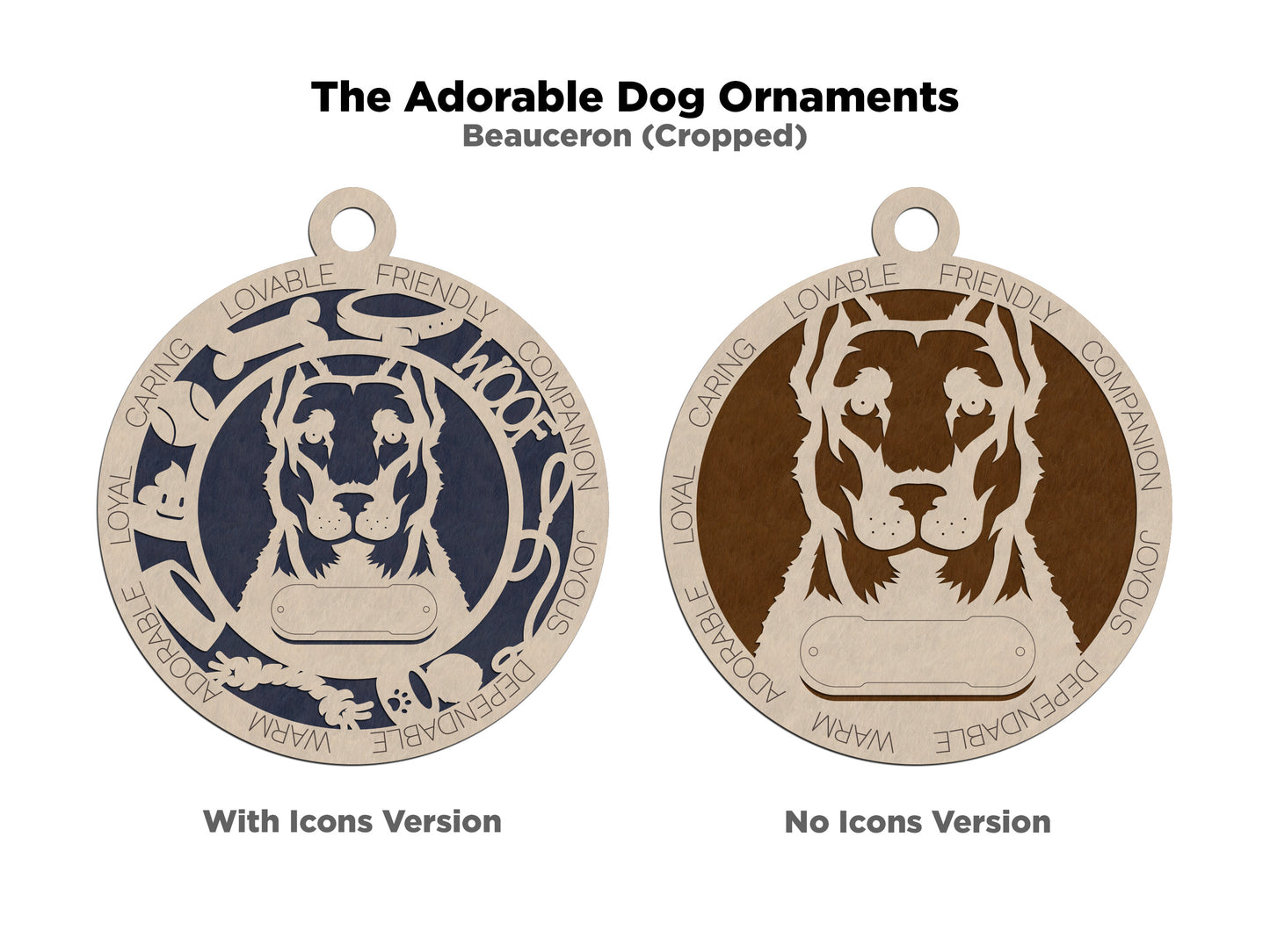 Adorable Dog Ornaments - Beauceron