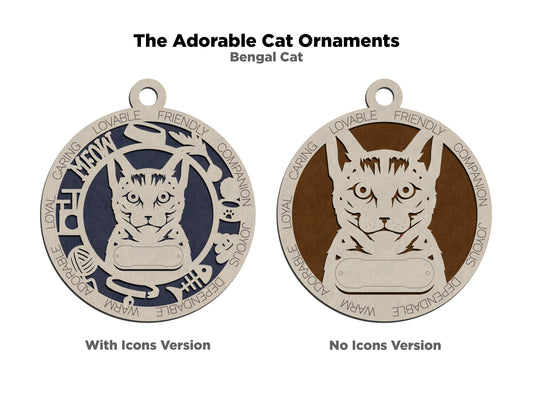 Adorable Cat Ornaments - Bengal Cat