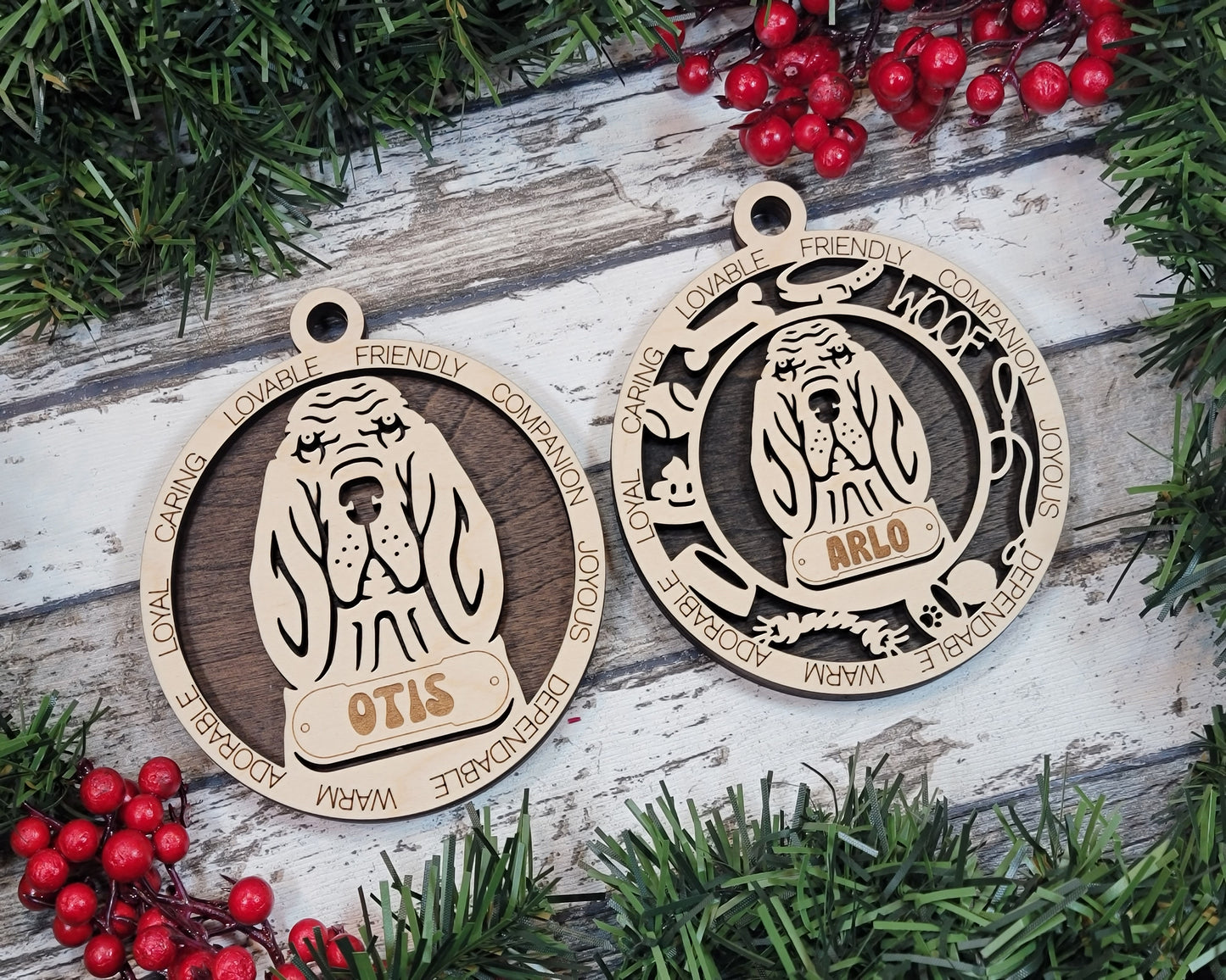 Adorable Dog Ornaments - Bloodhound