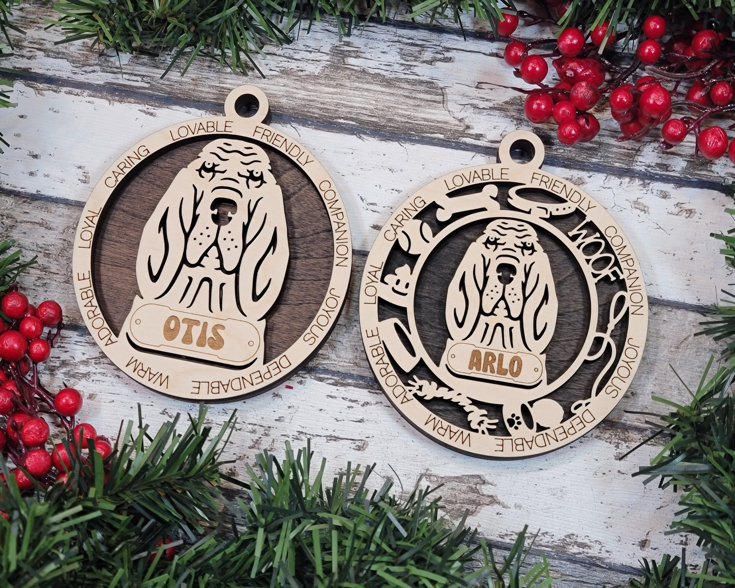 Adorable Dog Ornaments - Bloodhound