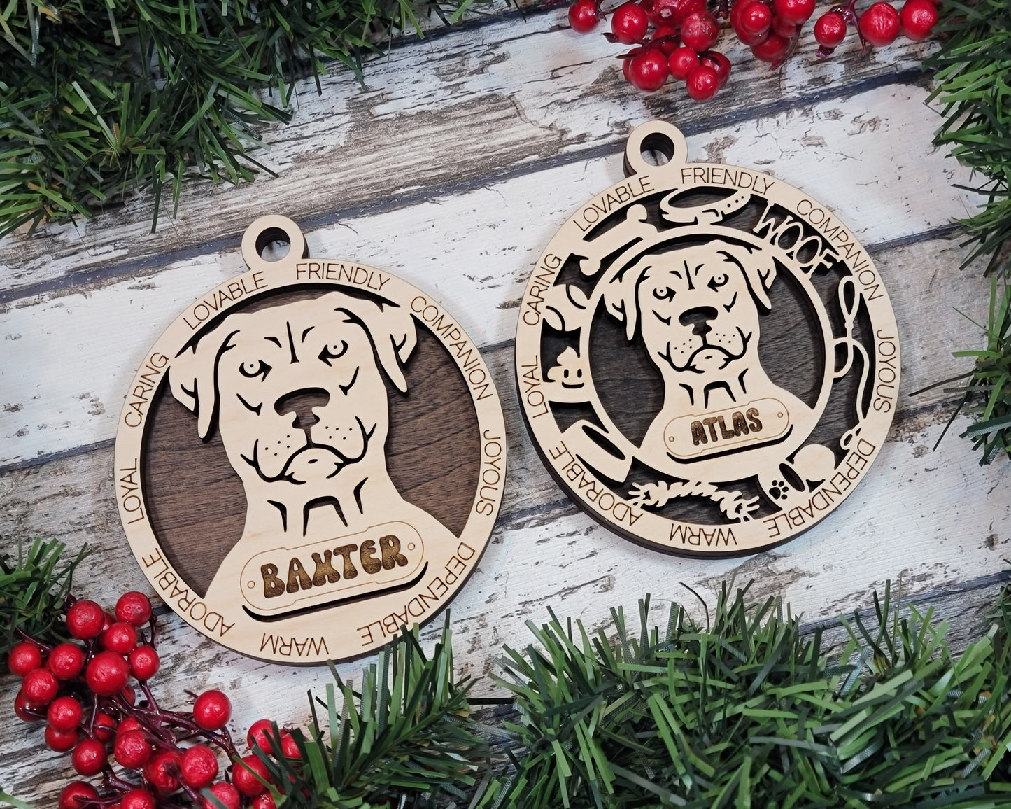 Adorable Dog Ornaments - Blue Lacy