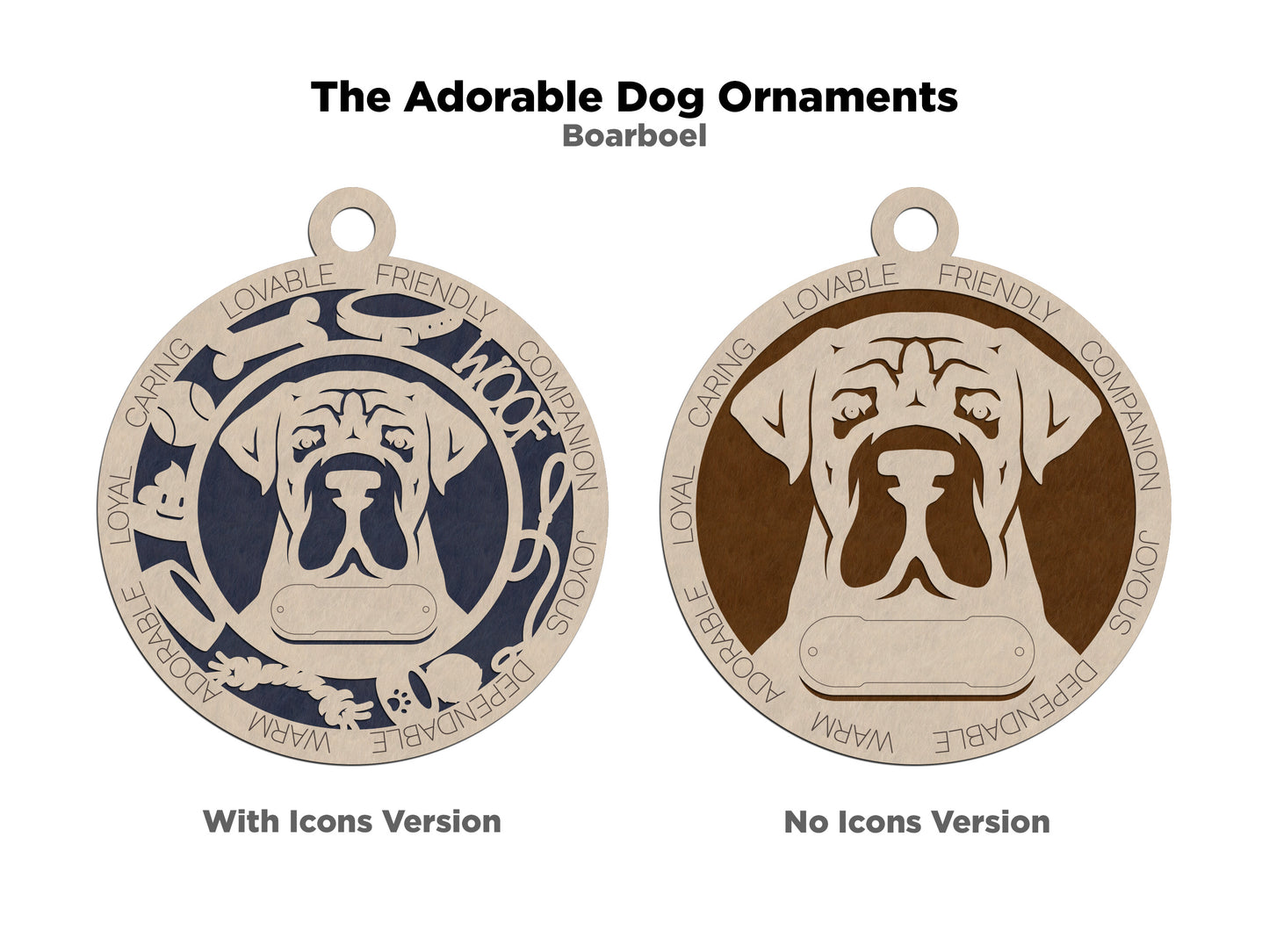 Adorable Dog Ornaments - Boarboel