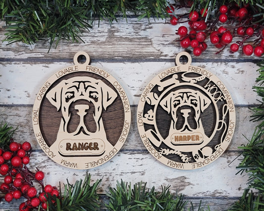 Adorable Dog Ornaments - Boarboel