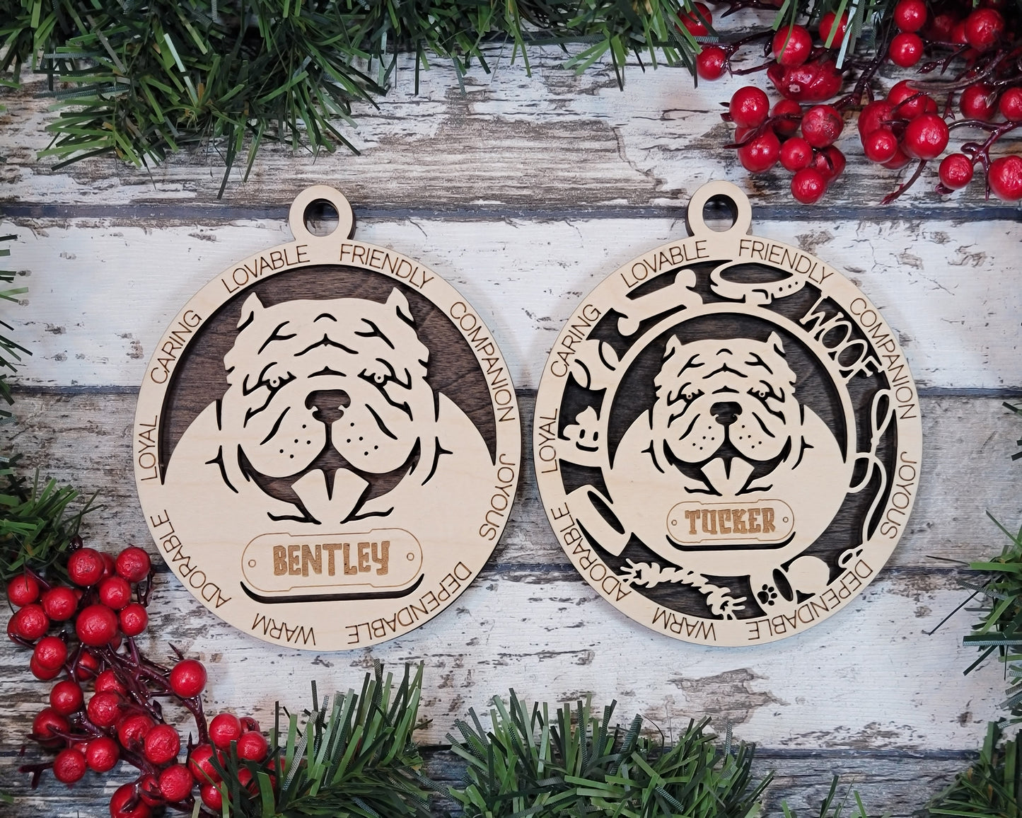 Adorable Dog Ornaments - Brahma Bully