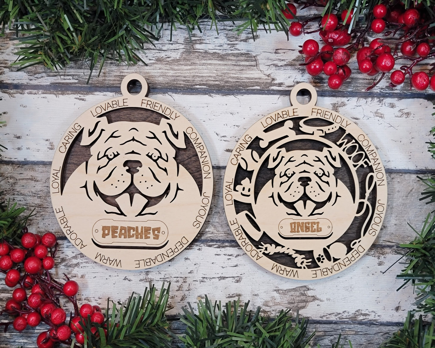 Adorable Dog Ornaments - Brahma Bully