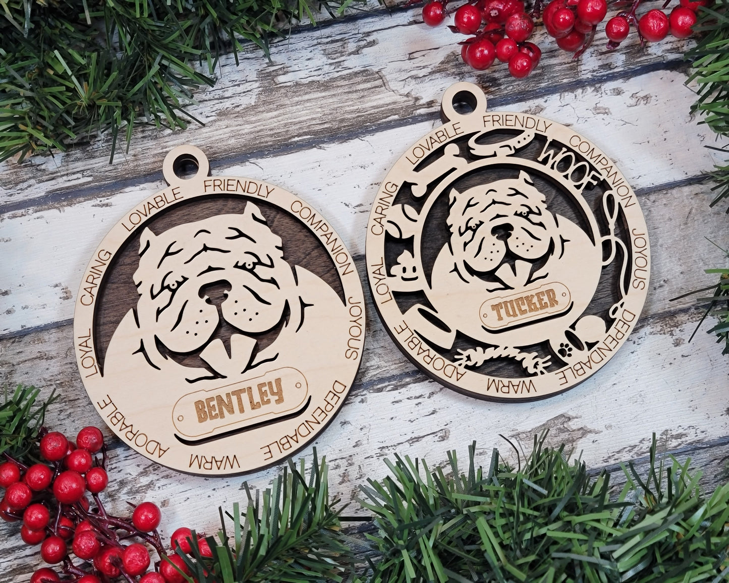 Adorable Dog Ornaments - Brahma Bully