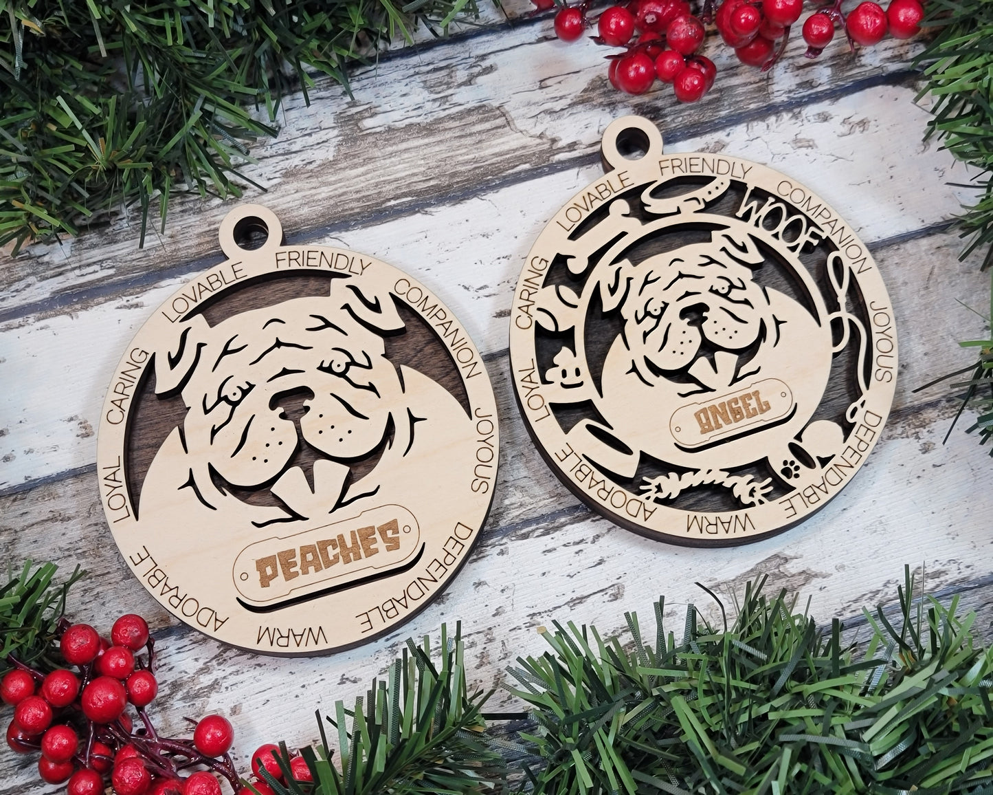 Adorable Dog Ornaments - Brahma Bully