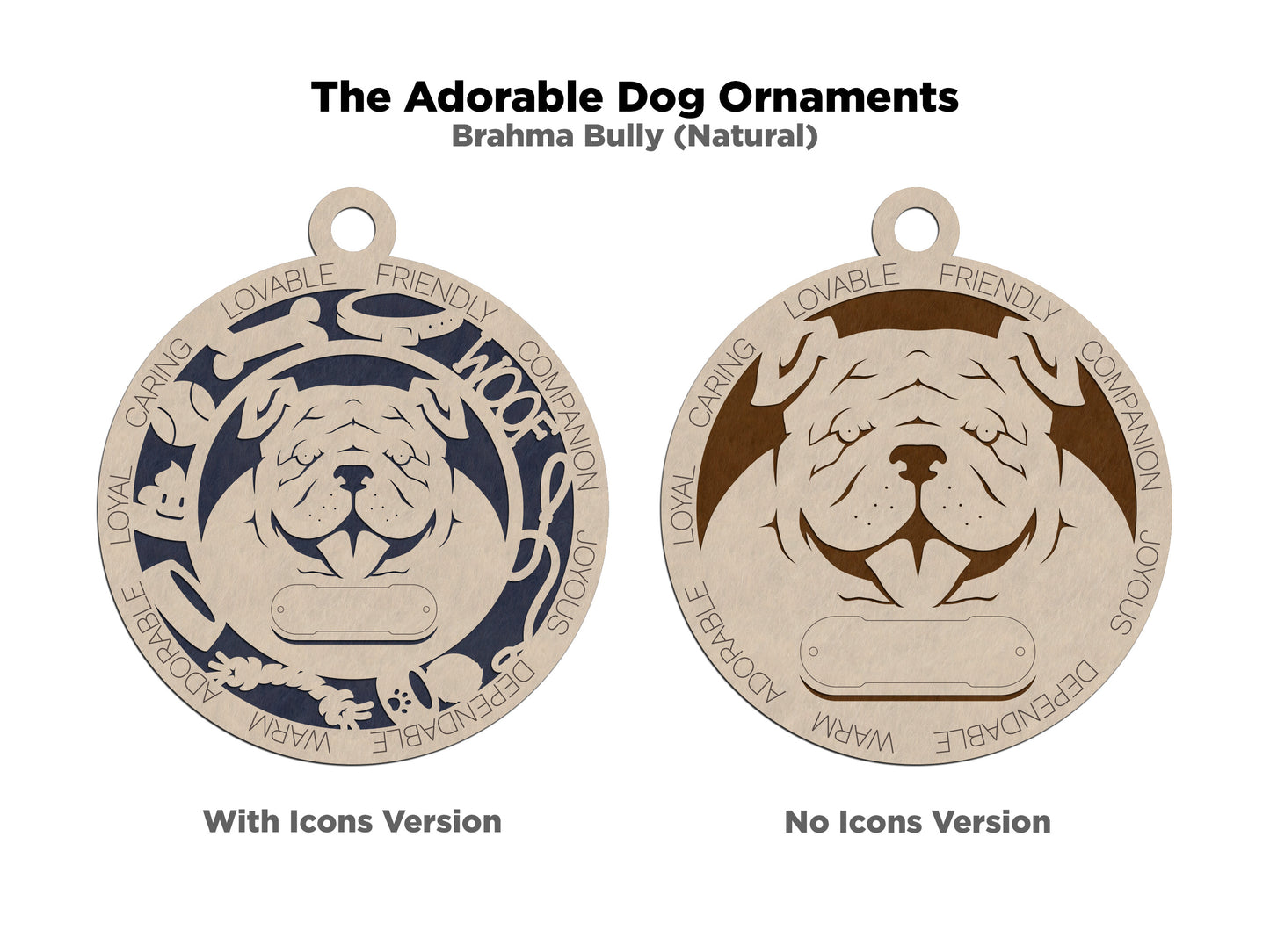 Adorable Dog Ornaments - Brahma Bully