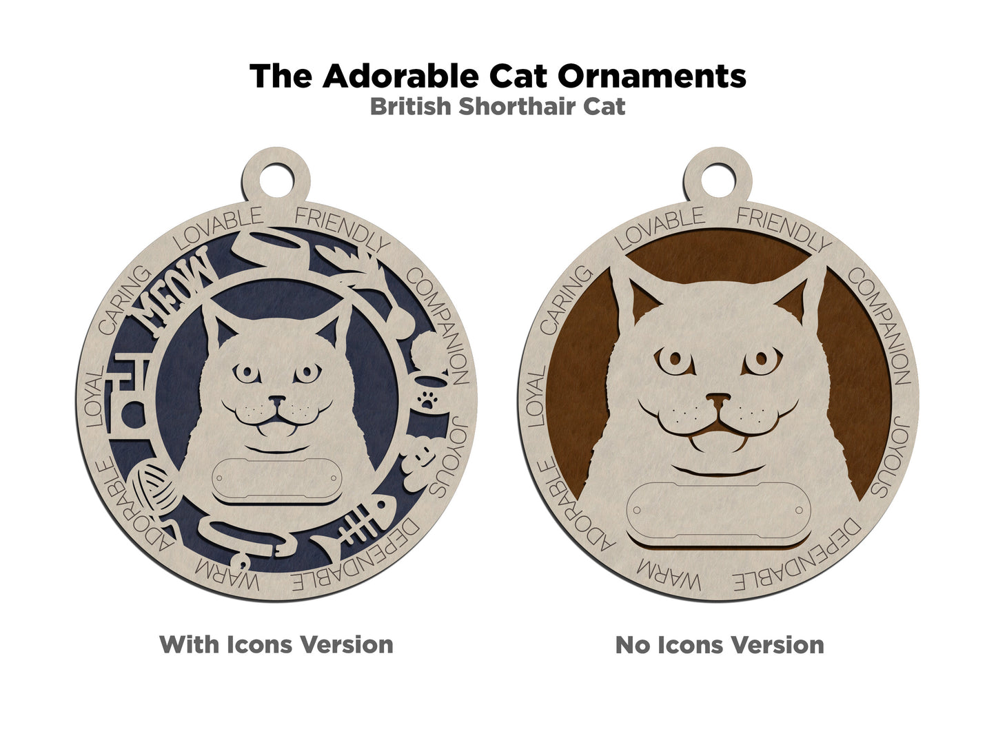 Adorable Cat Ornaments - British Shorthair Cat