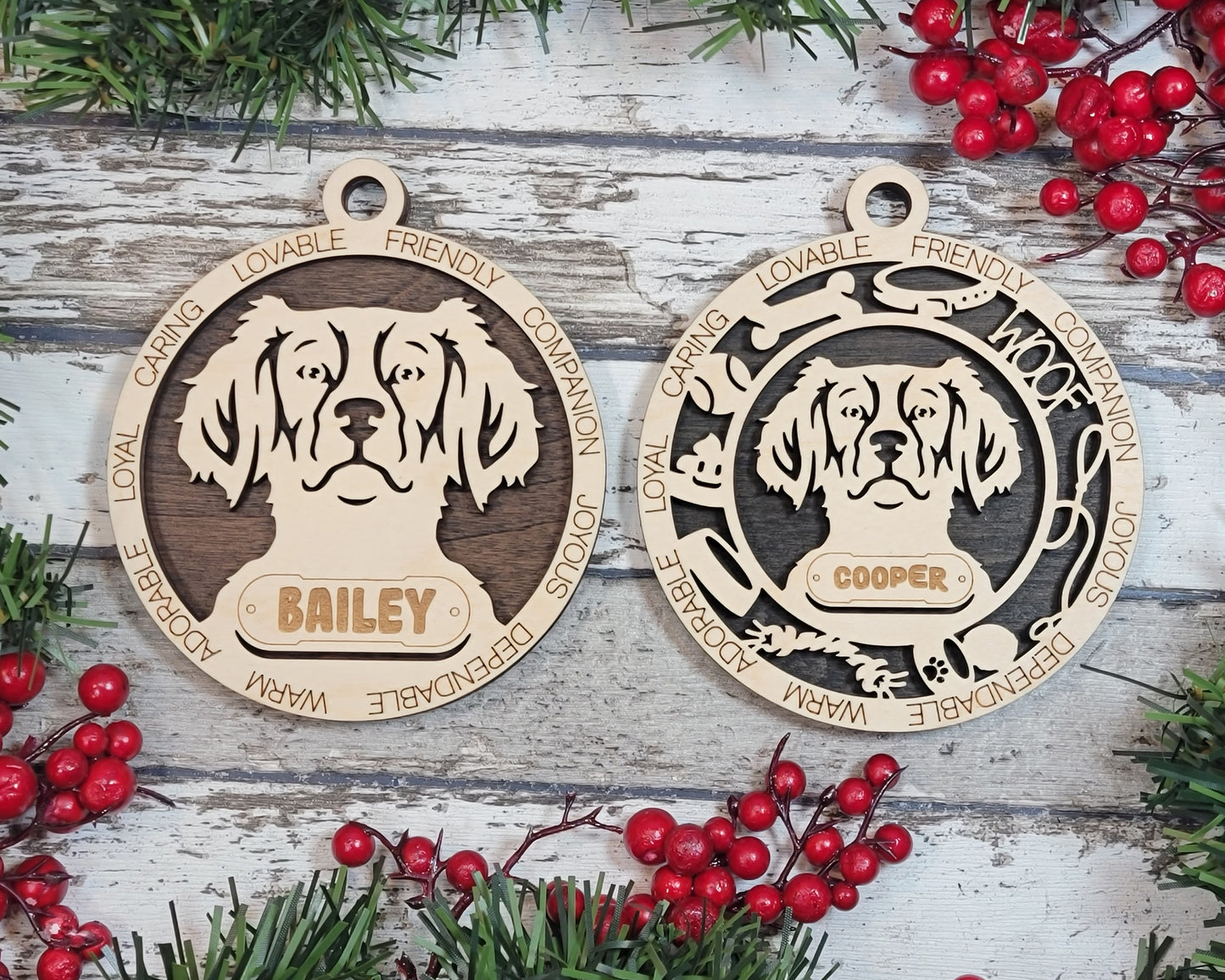 Adorable Dog Ornaments - Brittany