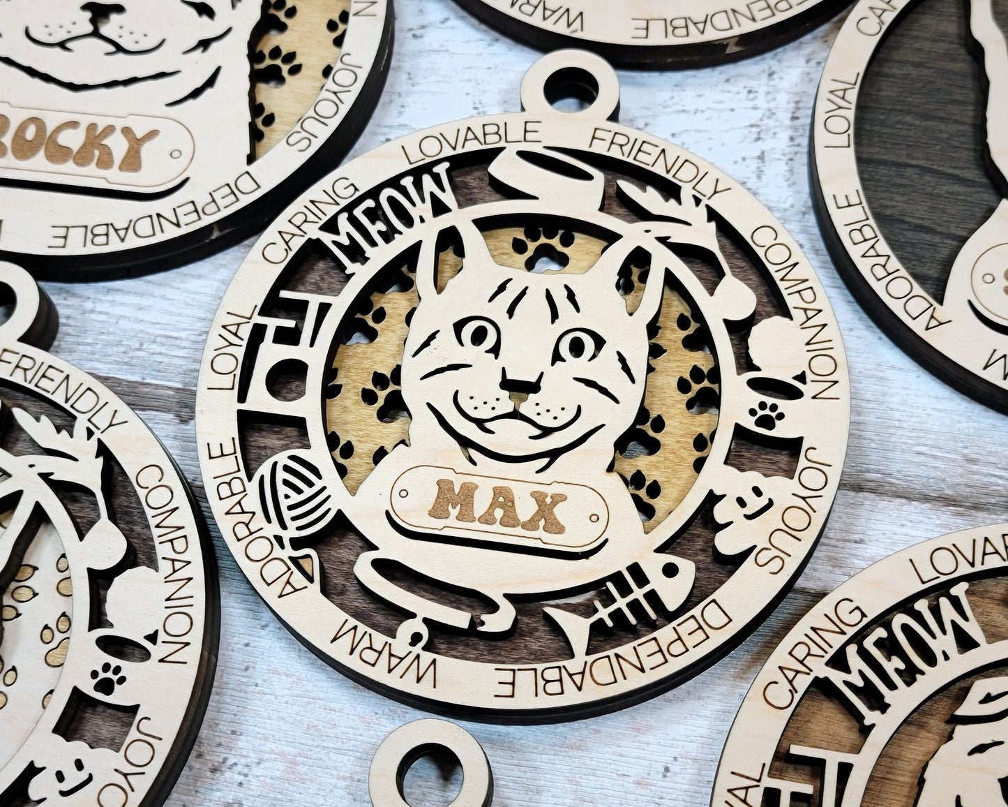 Adorable Cat Ornaments - Devon Rex Cat