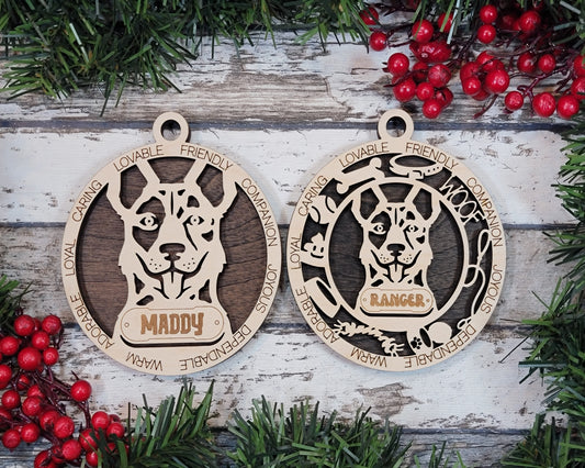 Adorable Dog Ornaments - Cattle Dog