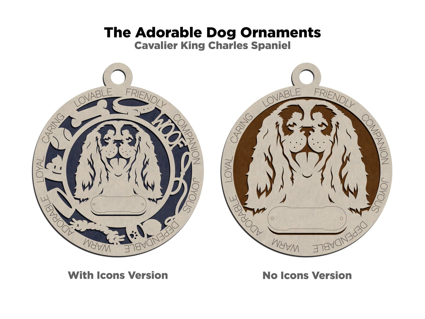 Adorable Dog Ornaments - Cavalier King Charles Spaniel