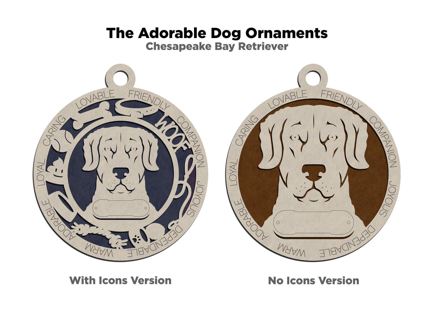 Adorable Dog Ornaments - Chesapeake Bay Retriever