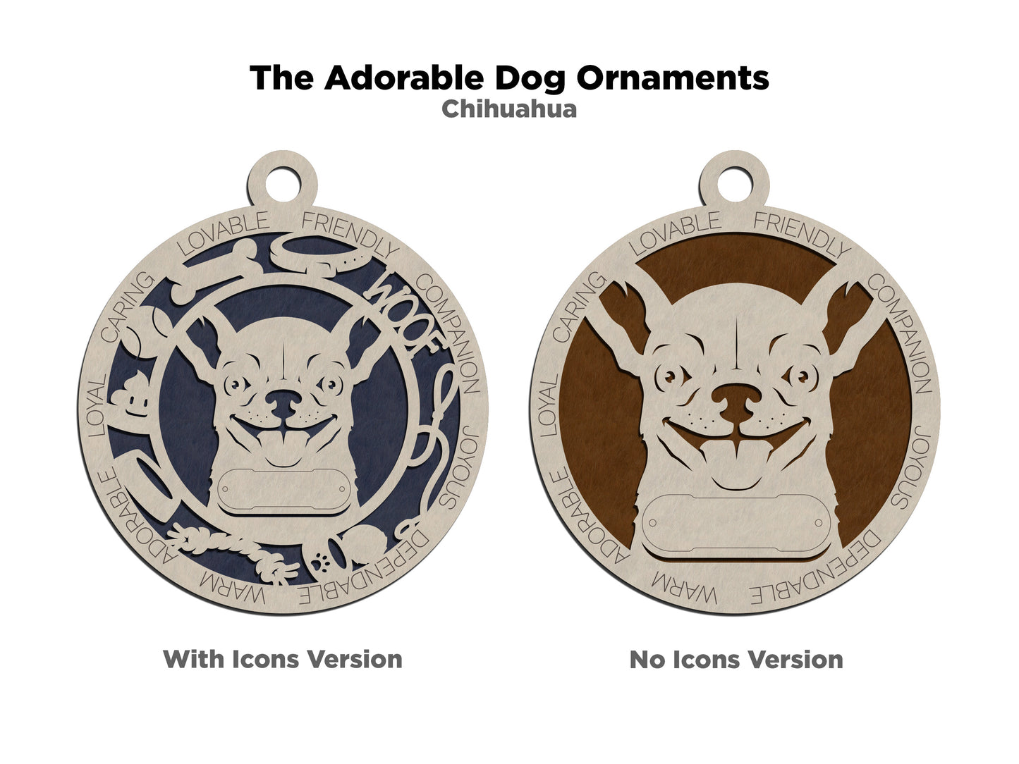 Adorable Dog Ornaments - Chihuahua