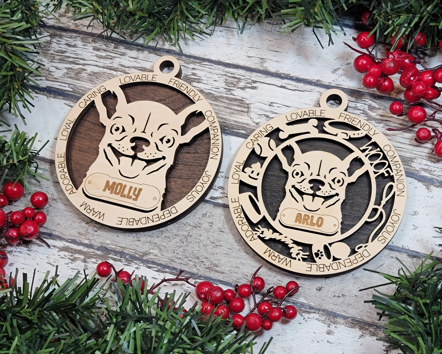 Adorable Dog Ornaments - Chihuahua