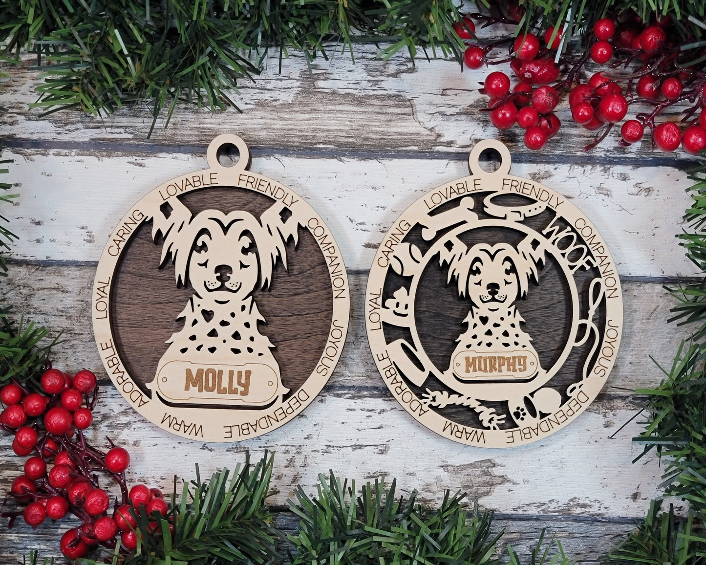 Adorable Dog Ornaments - Chinese Crested