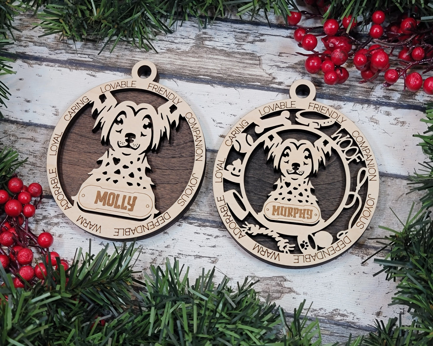 Adorable Dog Ornaments - Chinese Crested