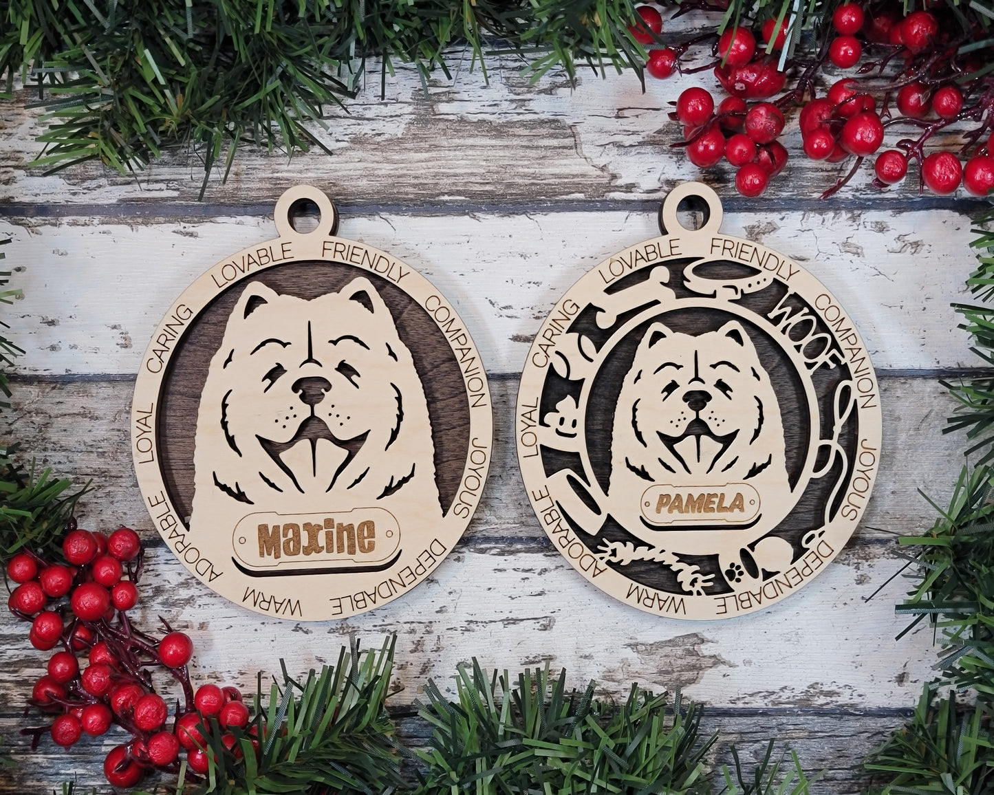 Adorable Dog Ornaments - Chow Chow