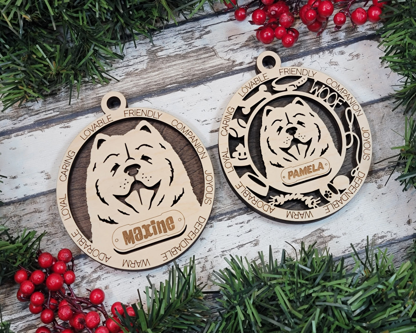 Adorable Dog Ornaments - Chow Chow