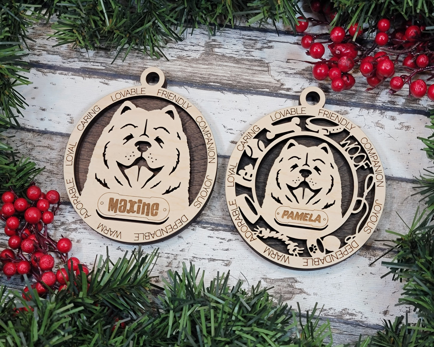 Adorable Dog Ornaments - Chow Chow