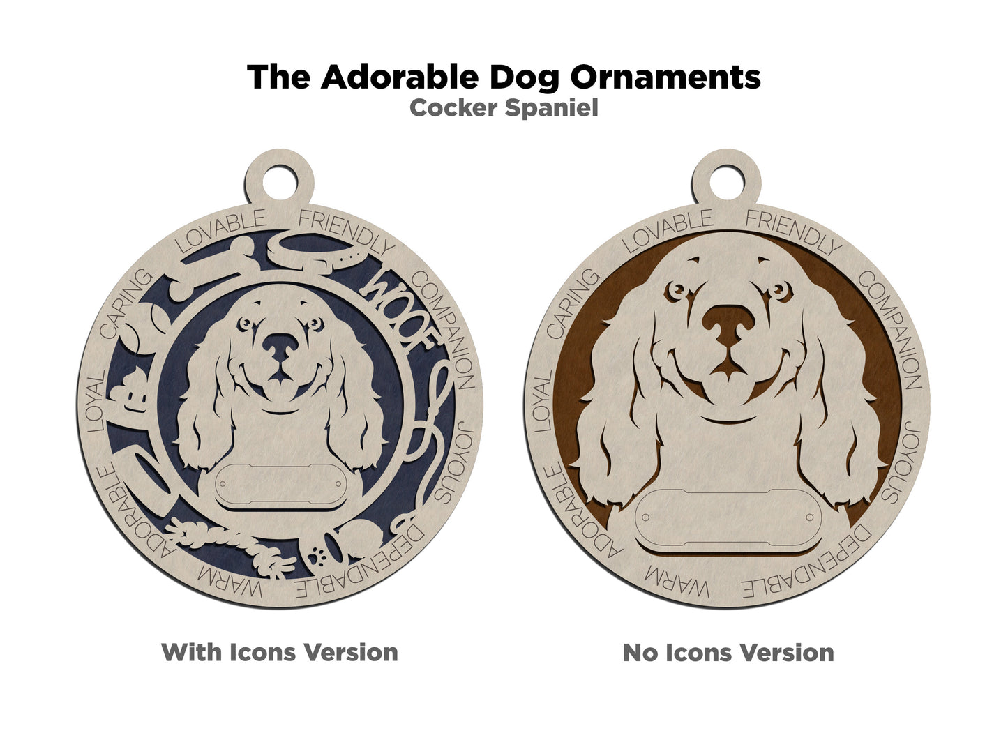 Adorable Dog Ornaments - Cocker Spaniel